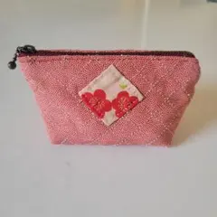 ハンドメイド　ポーチ　古布　パッチワーク