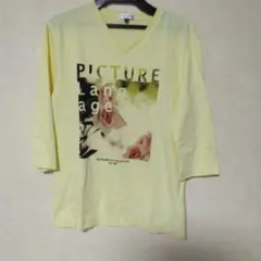 a.v.v HOMME Vネック カットソー イエロー 44のサムネイル