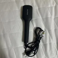 SALONIA ストレートヒートブラシ ブラック 専用袋付