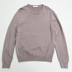 □ a412 Gran Sasso【グランサッソ】コットンニット ダークベージュのサムネイル