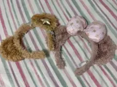 ディズニー　ダッフィシェリーメイ　カチューシャ