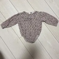 ZARA 花柄フリル長袖トップス 6-9ヶ月