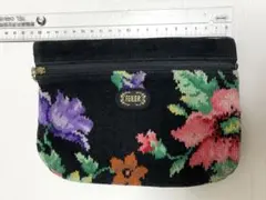 フェイラー　花柄ポーチ　両面ファスナー