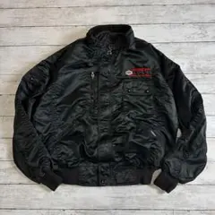 カーキ系 IRVING24 刺繍入り 中綿ジャケット L カナダ製　メンズ古着