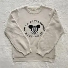 ☆美品☆グローブ ミッキーマウス ニット セーター ホワイト アイボリー M