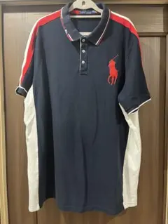 Polo Ralph Lauren ネイビー ポロシャツ ビッグポニー 2XL