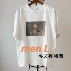 ⚫︎値下げ プリントTシャツ Lサイズ メンズ SAUNA+TEAコラボT 古着