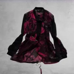 OZZ CROCE オッズクローチェ 総柄シースルー長袖シャツ OZZ CROCE オッズクローチェ 総柄シースルー長袖シャツ - メルカリ