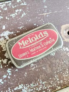 ～30s UKヴィンテージ Meloids ティン缶 トローチ缶 ピルケース
