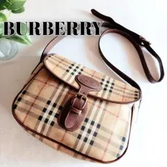 良品 バーバリー ヴィンテージ ショルダーバッグ ポシェット レディース メンズ