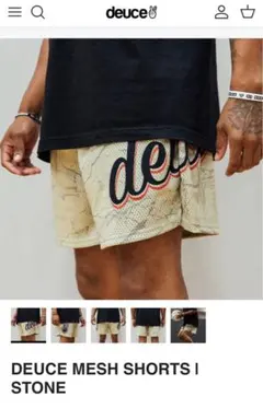 deuce メッシュバスケットボールパンツ ベージュ Mサイズ