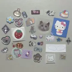 サンリオ ボンボンドロップシール おはじきシール ぷっくりシール おすそ分け ３