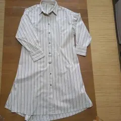 PAGEBOY ストライプ柄 ロングシャツワンピース F　美品