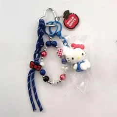 じゃらじゃらキーホルダー　バッグチャーム　キーチャーム　パラコード　キティちゃん