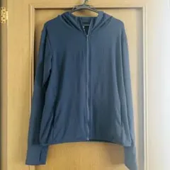 UNIQLO 【L】 ユニクロ エアリズム UVカットメッシュパーカー ネイビー