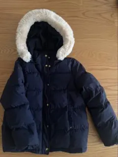ポンポネット　ダウン　ネイビー　L 160サイズ