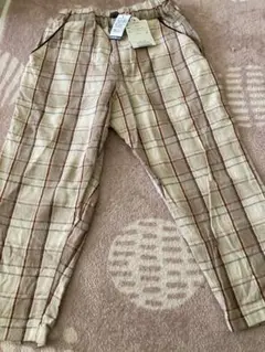新品未使用　après les cours チェック柄パンツ 120cm