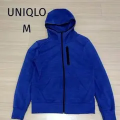 UNIQLO ユニクロ フルジップパーカー 長袖 青 ブルー フード付き