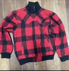 Woolrich M レッド・ブラックチェックジャンパー