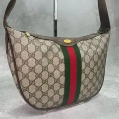 ✨美品✨GUCCI GG シェリーライン ショルダーバッグ ブラウン ロゴ 金具のサムネイル