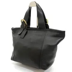 old coach トートバッグ ハンドバッグ レザー ブラック