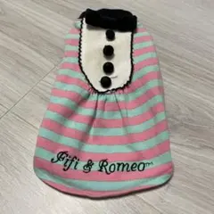 Fifi & Romeo 犬用ボーダー柄トップス　XSサイズのサムネイル