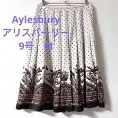 Aylesbury アリスバーリー　フレアスカート ひざ丈スカート　9号