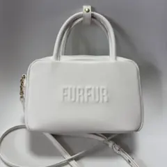 FURFUR ツイード チェーン トートバッグ ベージュ - メルカリ