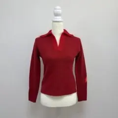 AW2001 バイカラー Vネック フレアスリーブニット - メルカリ