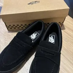VANS バンズ ローファー V196CF CN スエード ブラック 26.0のサムネイル