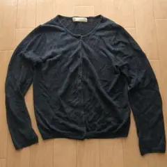 BEAUTY&YOUTH UNITED ARROWS 長袖リネンカーディガン　黒