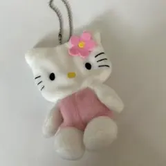 サンリオハローキティボールチェーン付きぬいぐるみポーチレトロ