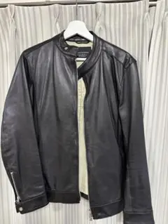 ✨美品✨ナノユニバース シングルライダースジャケット 羊革 シープスキン