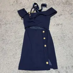 GLAMOROUS by Andy ネイビー タイトドレス