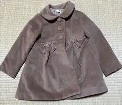 ブランシェスリボン付きブラウンコート 110