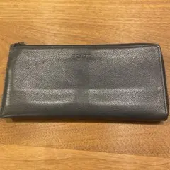 COACH グレー レザー 長財布