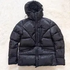 ✨美品✨ GAZZARRINI フード付き ダウンジャケット 黒 M イタリア製