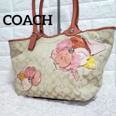 COACH コーチ ハンドバッグ ミニトートバッグ シグネチャー 紫 42479