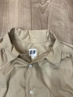 ADE ベージュ 長袖シャツ Lサイズ