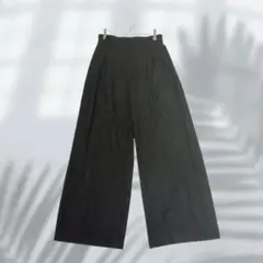 エヴリス ワイドパンツ 裾フレア シンプル 無地 オフィス 着回し◎ E4947