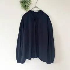 ナイスクラップ［F］上品ナチュラル◎プリーツスリーブ◎さらり◎ピンタックブラウスのサムネイル