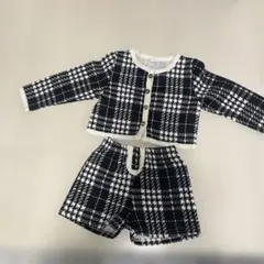 チェック柄ジャケット＆ショートパンツセット