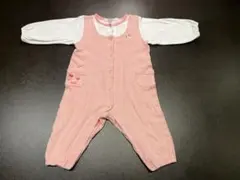 【familiar】ピンク色ロンパース 70cm