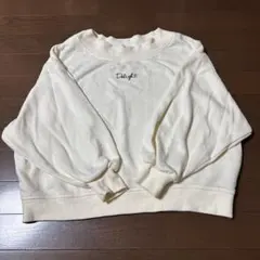 INGNI 刺繍ロゴ スウェット トレーナー ホワイト M