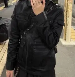 ミリタリーブルゾン 短丈ジャケット archive モード ダークウェア 多機能