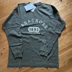 ABACROSS 長袖カットソー カーキ