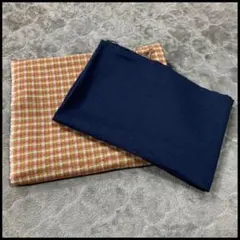 ダブルガーゼ／コットン生地 2種類まとめ売り