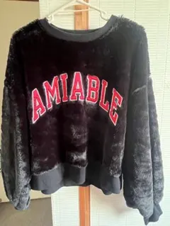 BROWNY AIMABLE ロゴ ニット 黒