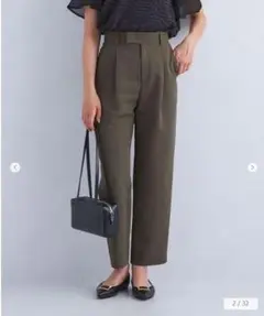 greenlabelrelaxing☆ツイルバレルパンツ☆OLIVE☆S