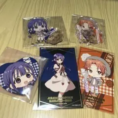 地縛少年花子くん　アニメイトカフェ　赤根葵　蒼井茜　アクリルスタンド　缶バッジ